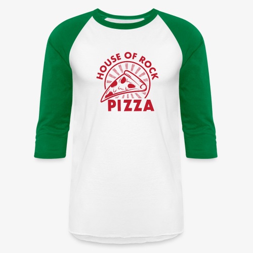 HOR Pizza Red - Unisex Baseball T-Shirt
