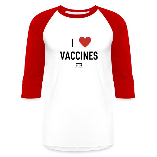 I heart vaccines black Immunize Colorado Logo - Unisex Baseball T-Shirt