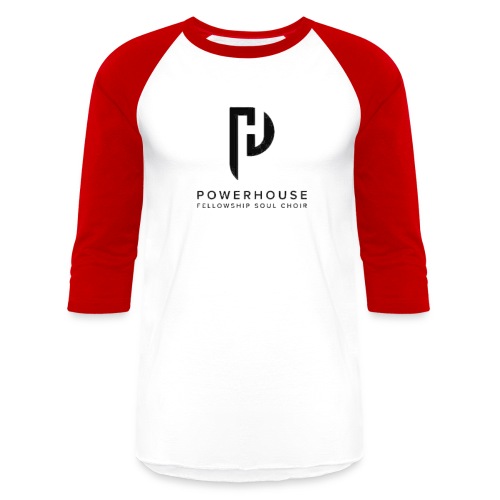 POWERHOUSE FELLOWSHIP SOUL CHOIR LOGO BLACK - Unisex Baseball T-Shirt