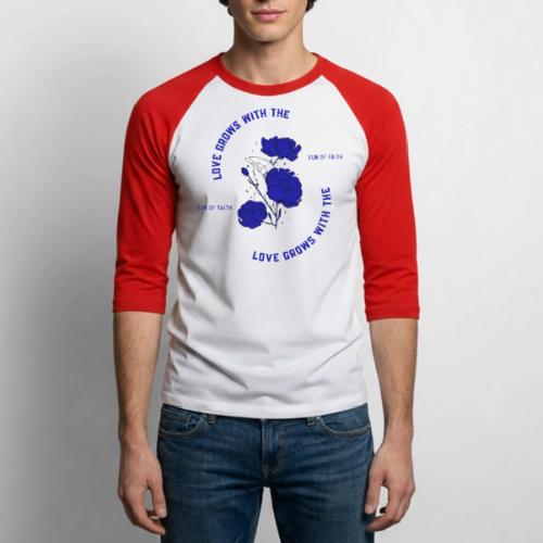 Love Grows With The Sun Of Faith - Unisex Baseball T-Shirt