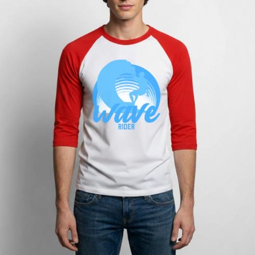 Wave Rider - Unisex Baseball T-Shirt