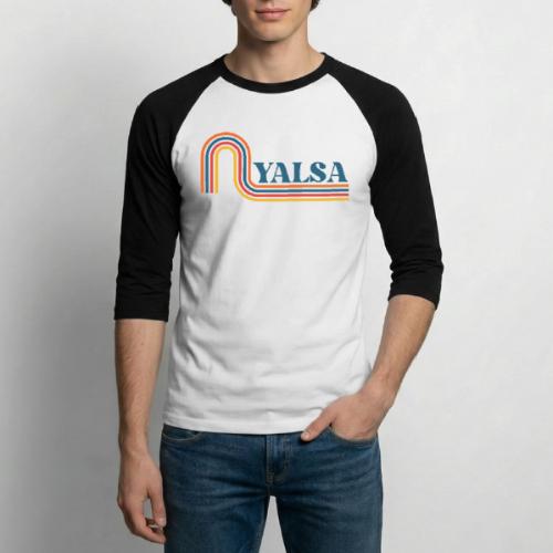 YALSA Retro Rainbow - Unisex Baseball T-Shirt