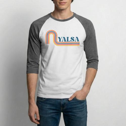 YALSA Retro Rainbow - Unisex Baseball T-Shirt
