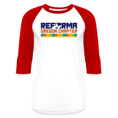 Reforma Logo_Blue - Unisex Baseball T-Shirt