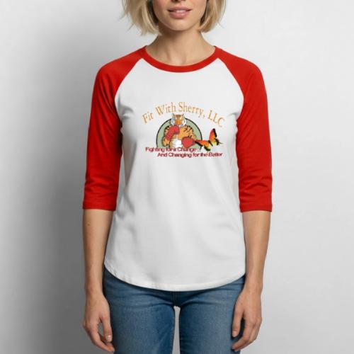 Fit With Sherry, LLC Original logo - Unisex Baseball T-Shirt