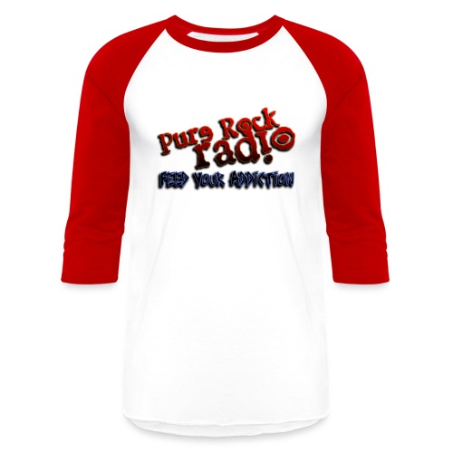 purerockradio feedaddiction transp 1300px - Unisex Baseball T-Shirt