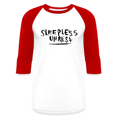 SLEEPLESS BLACK - Unisex Baseball T-Shirt