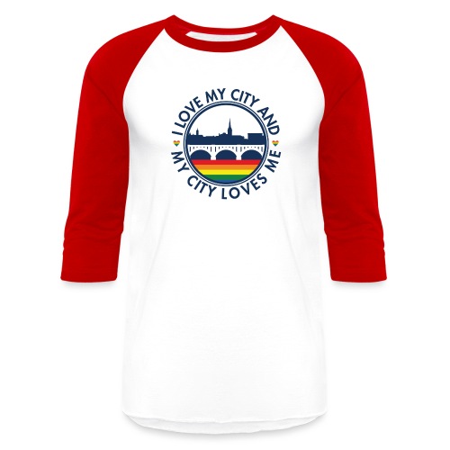 I Love My City - Unisex Baseball T-Shirt
