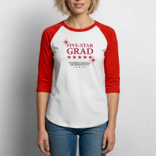 Five-Star Grad - Unisex Baseball T-Shirt