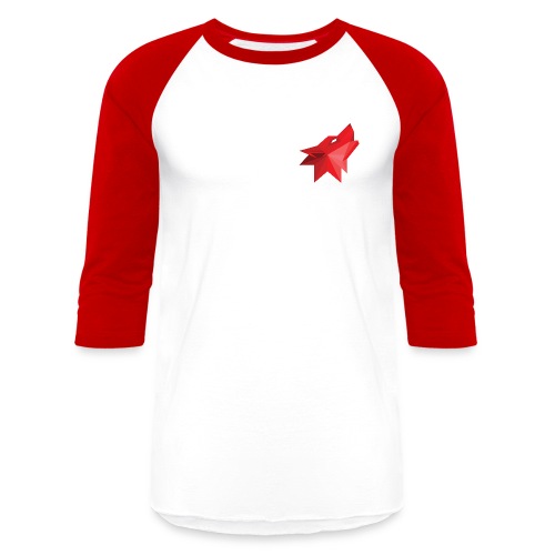 Red Wolf Networks - Logo - Unisex Baseball T-Shirt