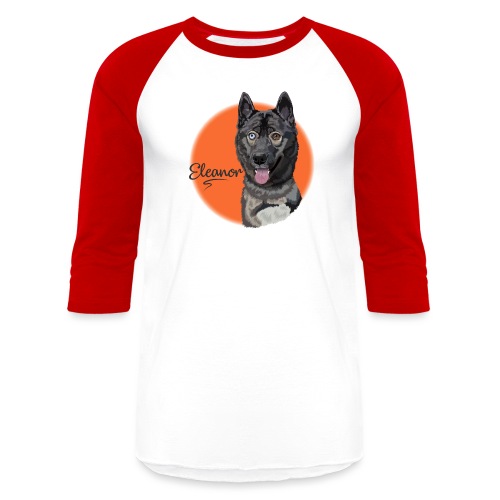 Eleanor the Husky from Gone to the Snow Dogs - Unisex Baseball T-Shirt