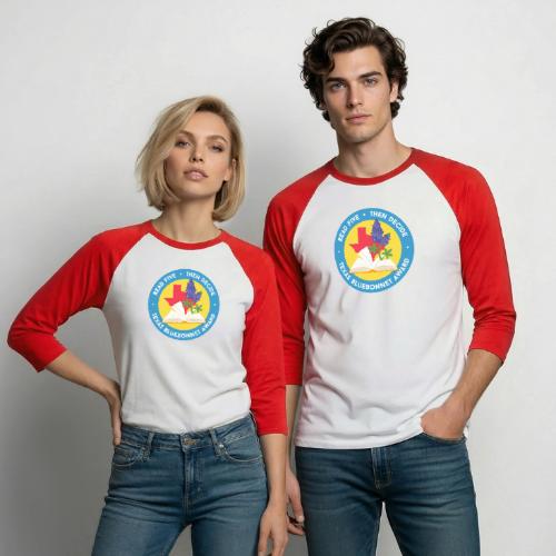 Texas Bluebonnet Award T shirt design 1 - Unisex Baseball T-Shirt