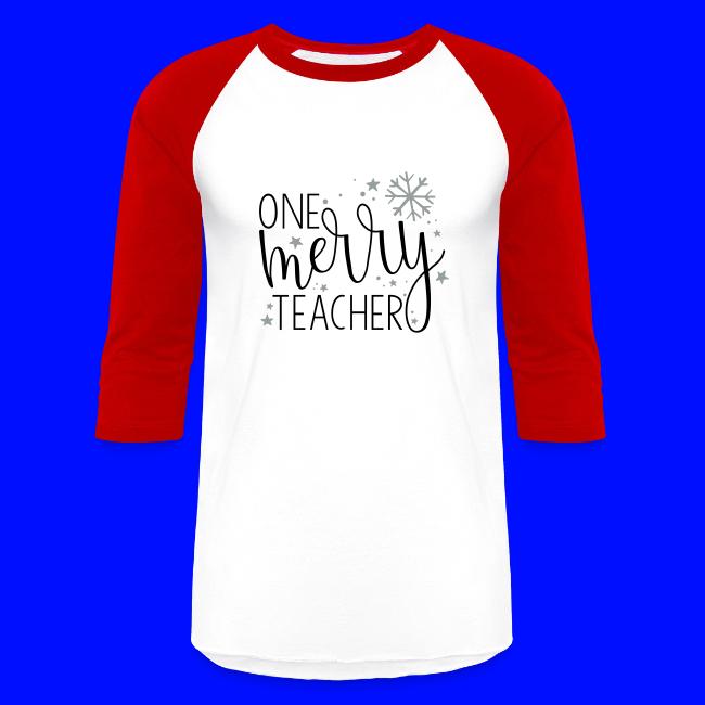 One Merry Teacher Christmas Teacher T-Shirt