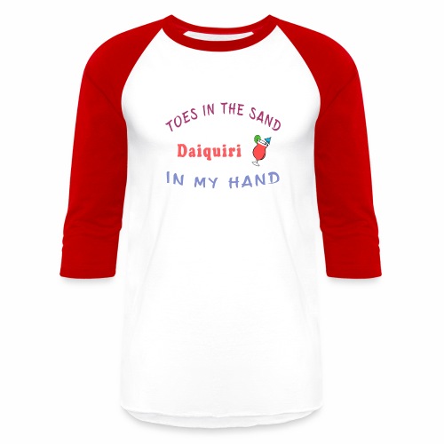 Daiquiri Liqueur Seashore Waterfront Fruitarian. - Unisex Baseball T-Shirt