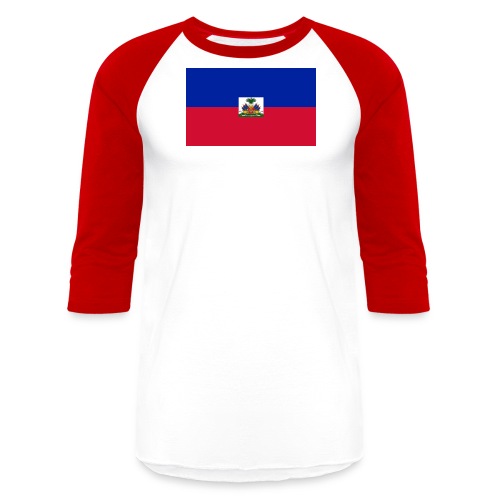 The Flag Of Haiti - Unisex Baseball T-Shirt