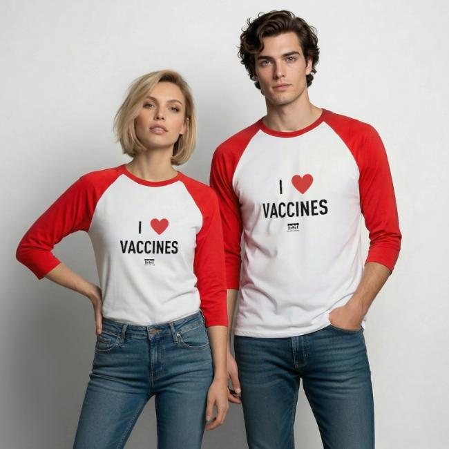 I heart vaccines black Immunize Colorado Logo
