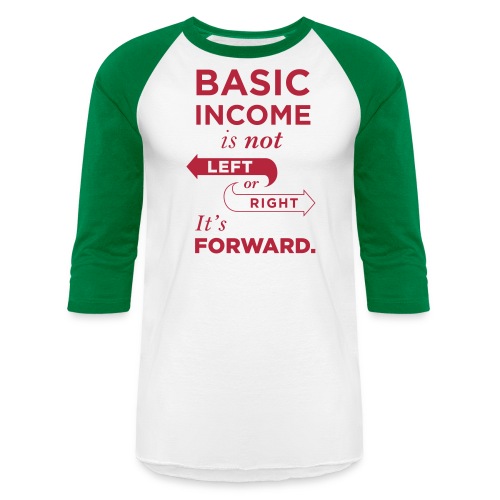 Basic Income Arrows V.2 - Unisex Baseball T-Shirt