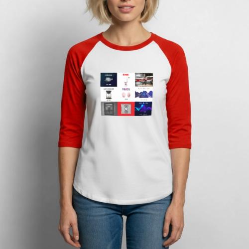 Album Art Mosaic - Unisex Baseball T-Shirt
