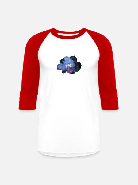 Artist - Unisex Baseball T-Shirt - white/red