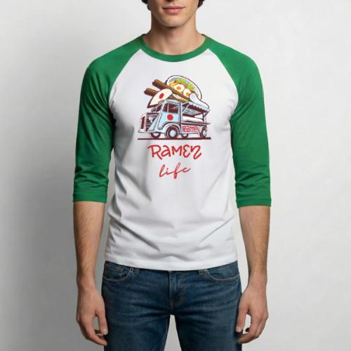 Ramen Life Food Truck - Unisex Baseball T-Shirt