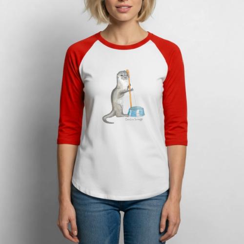 You Otter Try Washtub Bass | Wild Folk Collection - Unisex Baseball T-Shirt