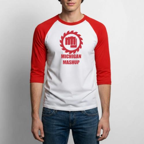 Michigan Mashup Logo - Unisex Baseball T-Shirt