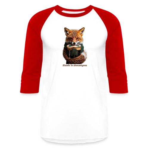 Sly Emerald Fox Toast T-Shirt - Unisex Baseball T-Shirt