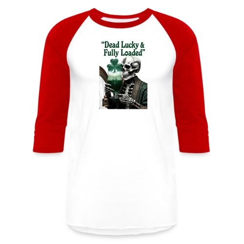 Lucky Skeleton Stout T-Shirt - Unisex Baseball T-Shirt