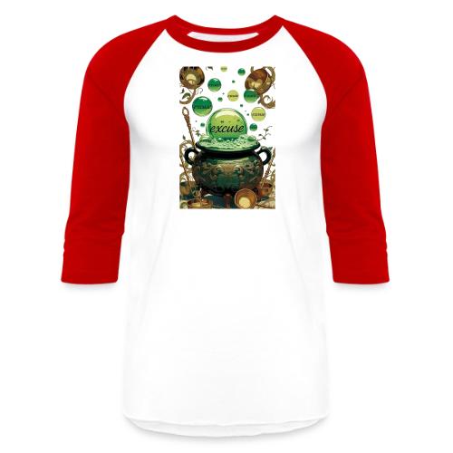 Emerald Excuses Cauldron Graphic Tee - Unisex Baseball T-Shirt
