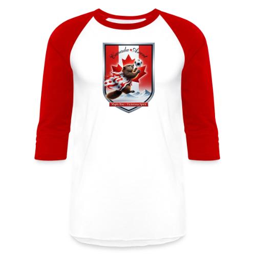 Canada Beaver Ascent T-Shirt, Canadian Pride Gift - Unisex Baseball T-Shirt
