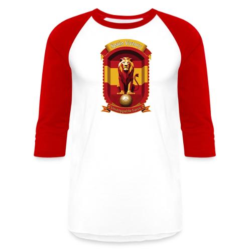 Spain Lion Victory T-Shirt, Flag Pride Crest Gift - Unisex Baseball T-Shirt