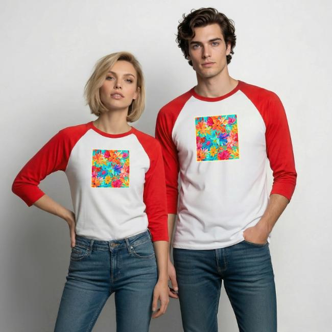 Chromatic Creations: Colorful Flower Pattern Paint