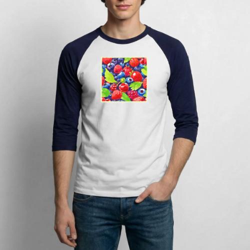 Summer Berry Medley - Unisex Baseball T-Shirt