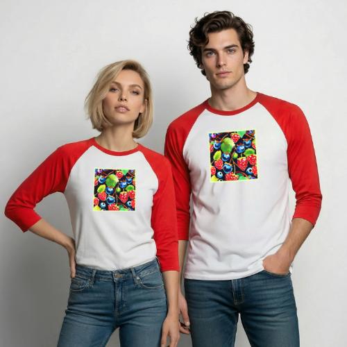 Berryful Delight Art - Unisex Baseball T-Shirt