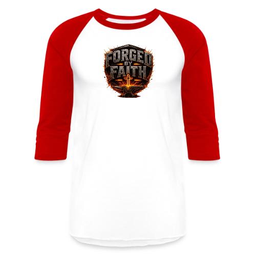 Forged By Faith - Unisex Baseball T-Shirt