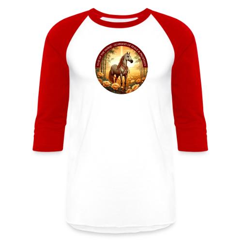Year of the Horse Guardian T Shirt, Lunar New Year - Unisex Baseball T-Shirt