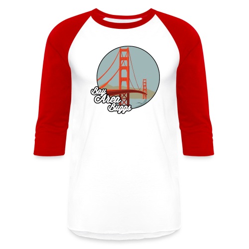 Bay Area Buggs Bridge Design - Unisex Baseball T-Shirt