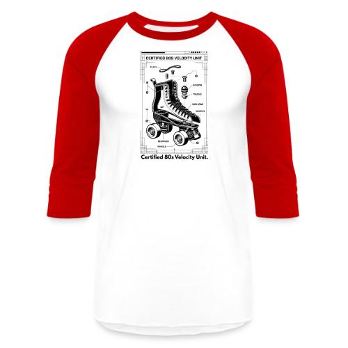 Retro Roller Skate T-Shirt - Unisex Baseball T-Shirt