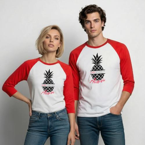 Alumni Pineapple Graphic - Unisex Baseball T-Shirt