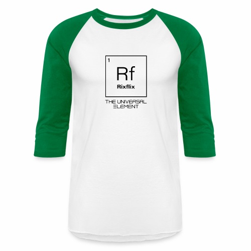 Rix Flix Universal Element white block - Unisex Baseball T-Shirt
