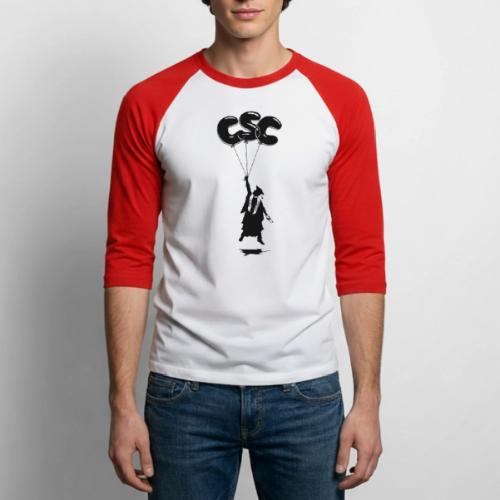 CSC BALLOONs MALE GRADUATE - Unisex Baseball T-Shirt