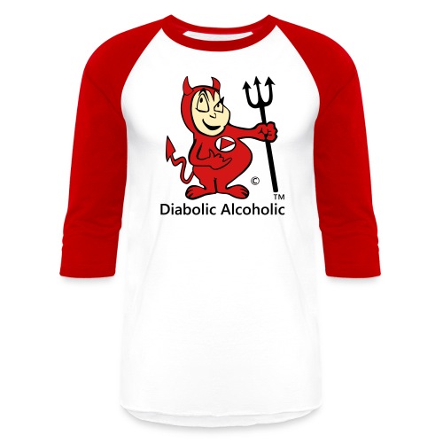 Simon The Diabolic Alcoholic - Unisex Baseball T-Shirt