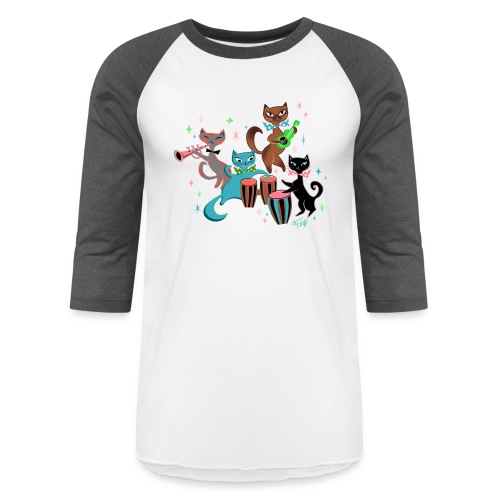 Mambo Kitties Band - Unisex Baseball T-Shirt
