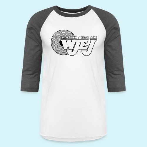 WJEJ Radio Record Logo - Unisex Baseball T-Shirt
