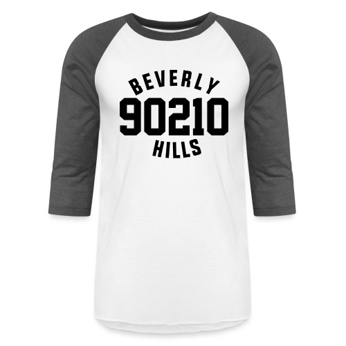90210 Old School Tee Black - Unisex Baseball T-Shirt