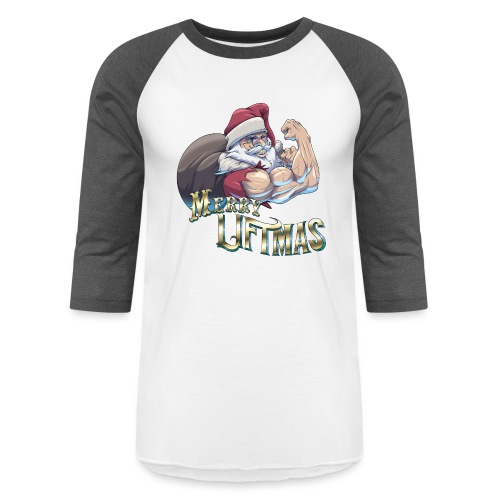 Merry Liftmas by Pheasyque ! (Limited Ed. Design) - Unisex Baseball T-Shirt
