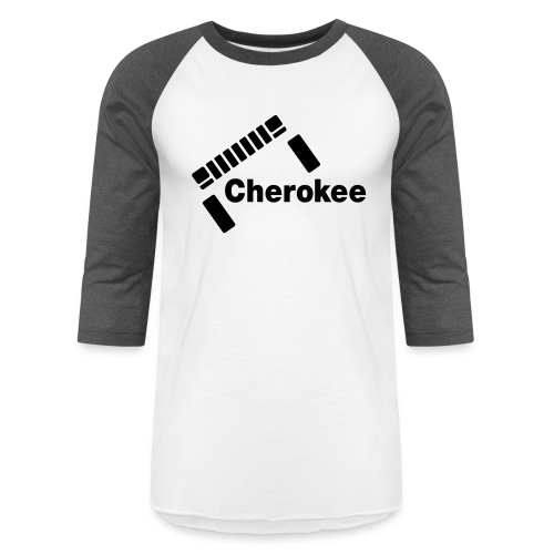 Slanted Cherokee - Unisex Baseball T-Shirt
