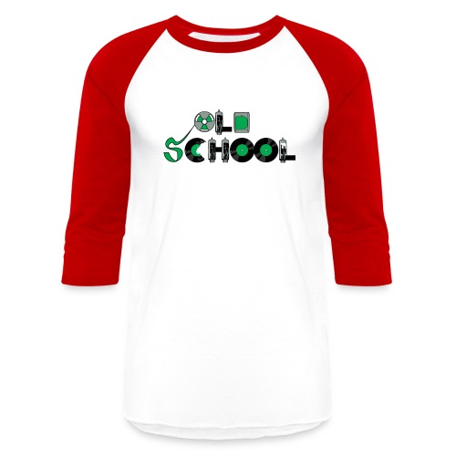 Old School Music - Unisex Baseball T-Shirt