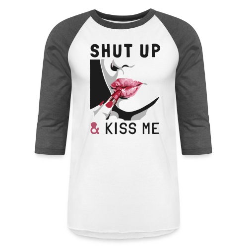 kiss me love lips - Unisex Baseball T-Shirt