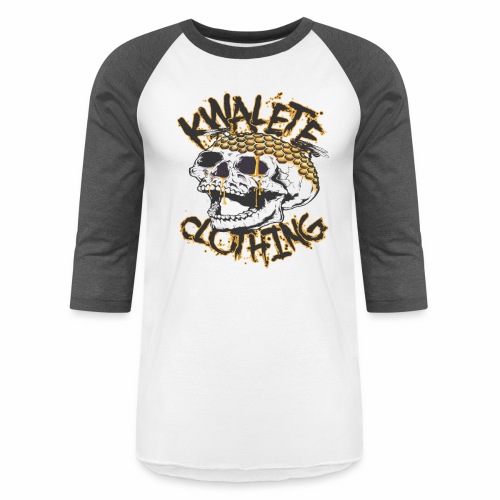 Kwalete Fly Skull Official Black Yellow MMXXII - Unisex Baseball T-Shirt